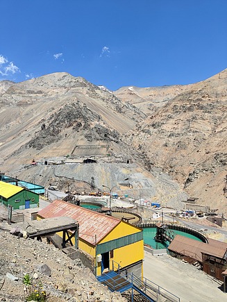 Eine Berglandschaft in Chile