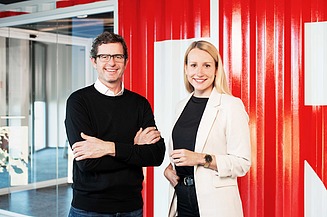 Picture of two colleagues in office