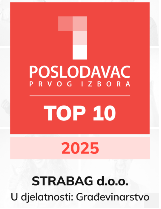 Logo poslodavac prvog izbora, crveno bijele boje