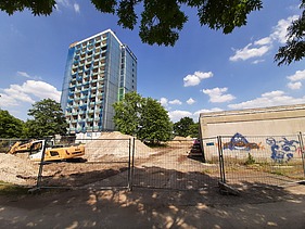 The condition of the high-rise building at the start of the refurbishment