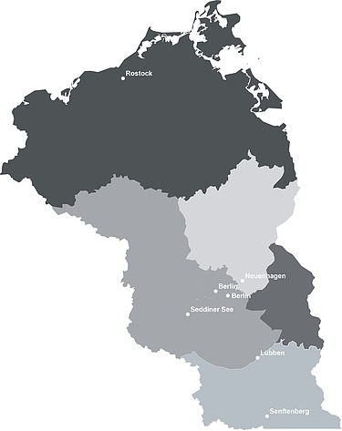 Karte der Direktion Nord-Ost