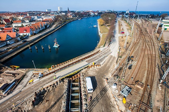 Baustelle des Bereichs Mecklenburg-Vorpommern