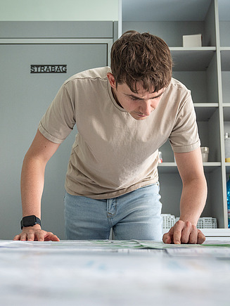 Image of an employee in the office