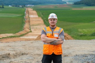 David, Bauleiter auf dem SuedLink