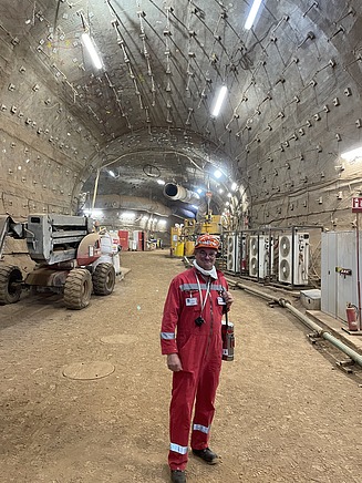 Sascha Ungerer im Einsatz bei einem ZÜBLIN-Projekt
