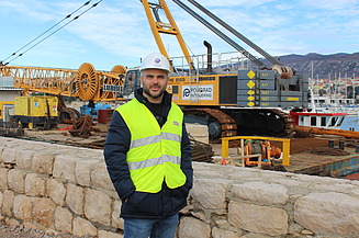 Daniel na gradilištu u Novom Vinodolskom