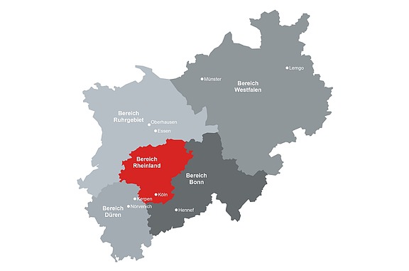 STRABAG Karte - Bereich Rheinland