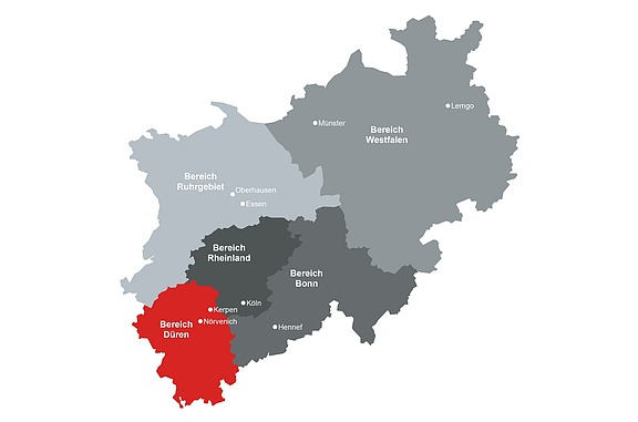 STRABAG Karte - Bereich Düren