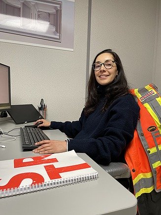 Lilian in the office