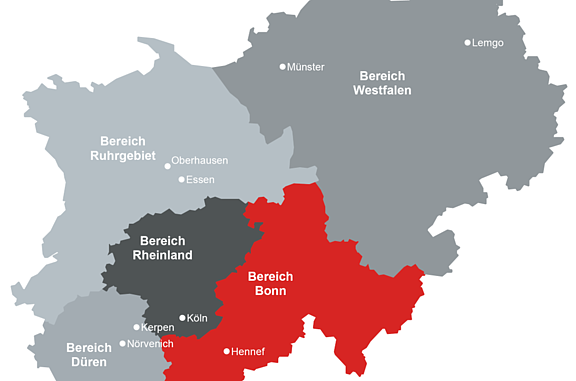 STRABAG Karte - Bereich Bonn