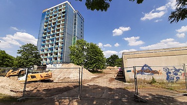 The condition of the high-rise building at the start of the refurbishment