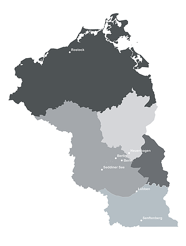 Karte der Direktion Nord-Ost