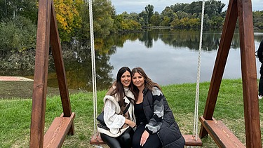 Anđela s kolegicom u Kopačkom ritu