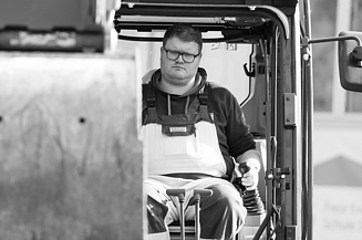 Lukas, construction machinery operator