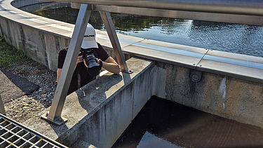 Fabian beim Fotoshooting