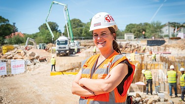 Anamarija na gradilištu