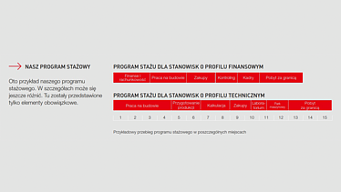 Zdjęcie: przykładowy program stażu 